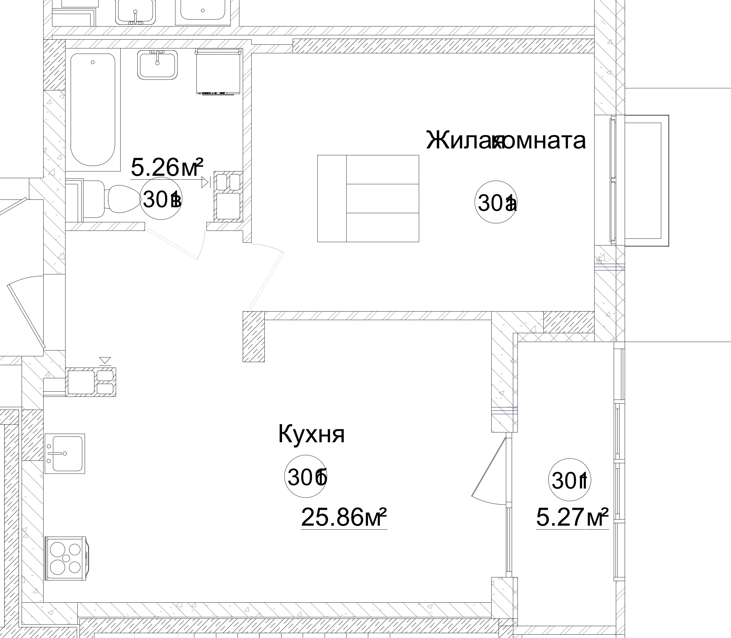План квартиры №116 — Технический план