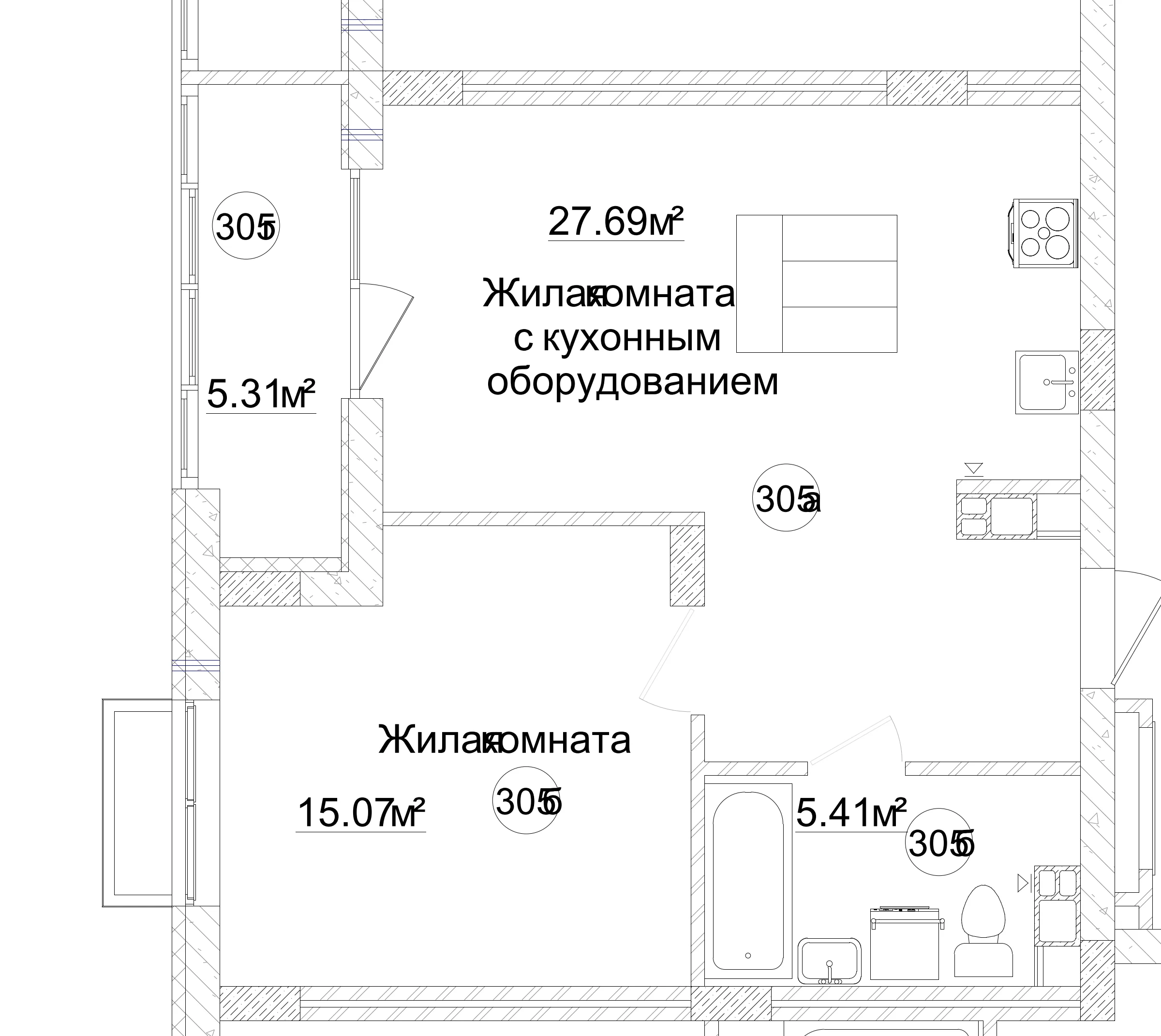 План квартиры №72 — Технический план
