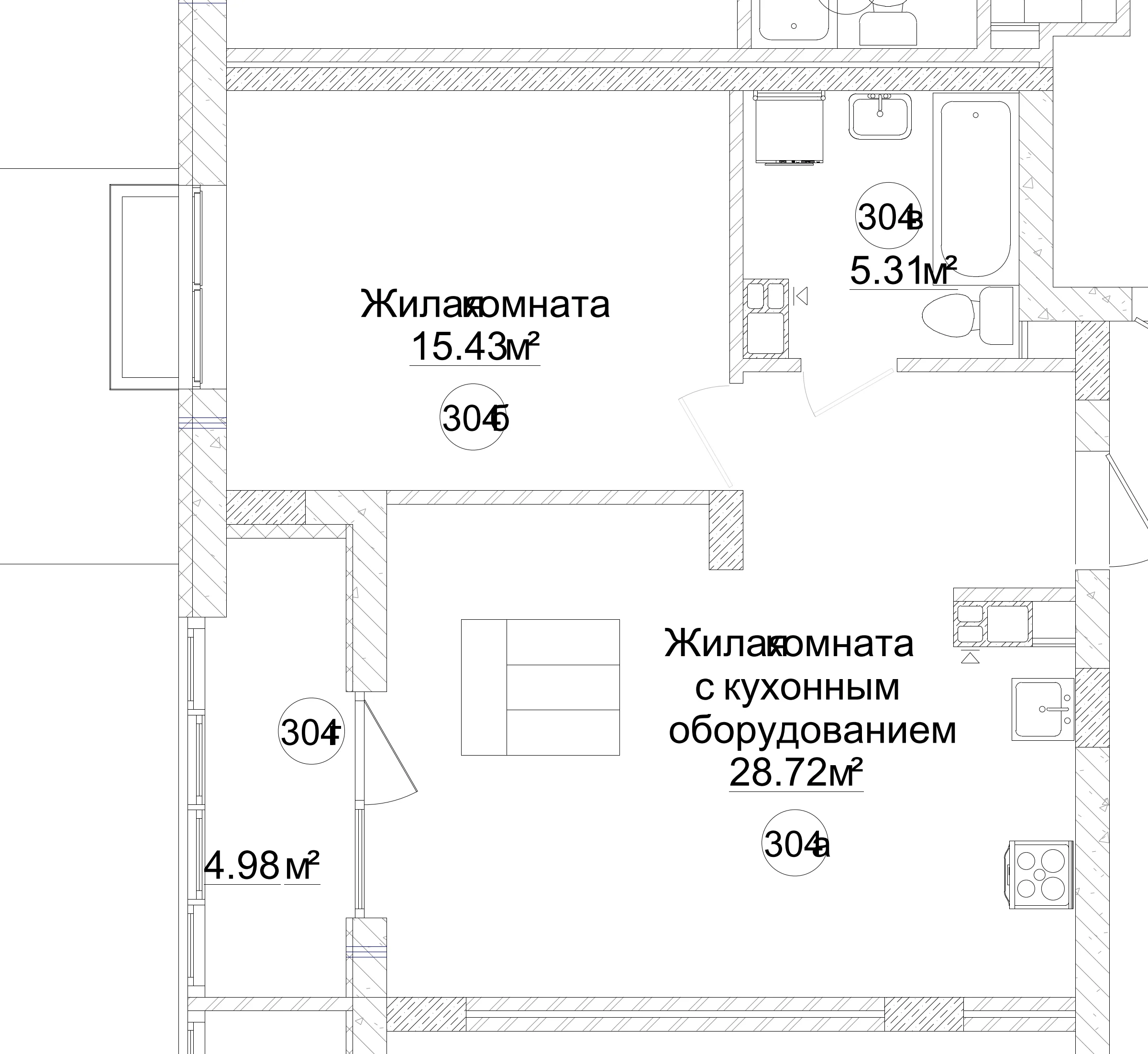 План квартиры №41 — Технический план